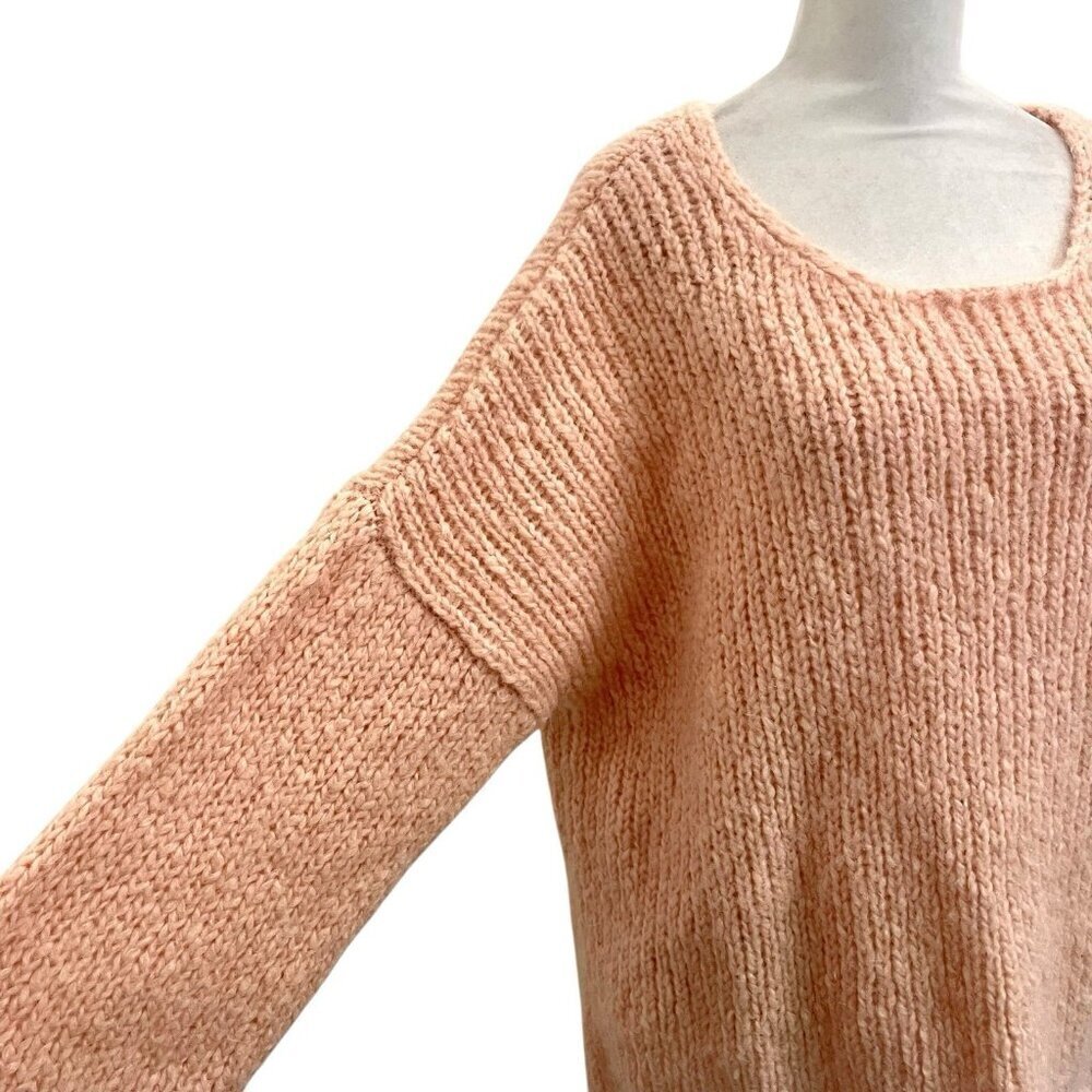 Marimekko Mohair Wool Chunky Loose Knit Oversized Sweater Pink size Large - Picture 3 of 7
